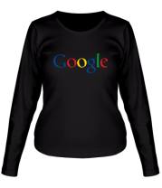 Женская футболка длинный рукав  Google