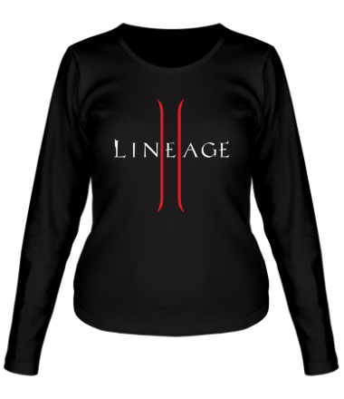 Женская футболка длинный рукав Line Age 2 (logo)