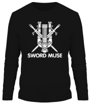 Мужская футболка длинный рукав Sword Muse + logo LA