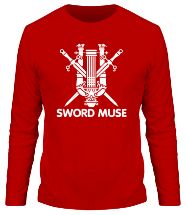 Мужская футболка длинный рукав Sword Muse + logo LA