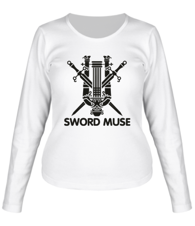 Женская футболка длинный рукав Sword Muse + logo LA