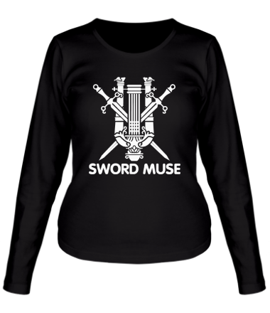 Женская футболка длинный рукав Sword Muse + logo LA