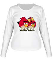 Женская футболка длинный рукав Angry Birds