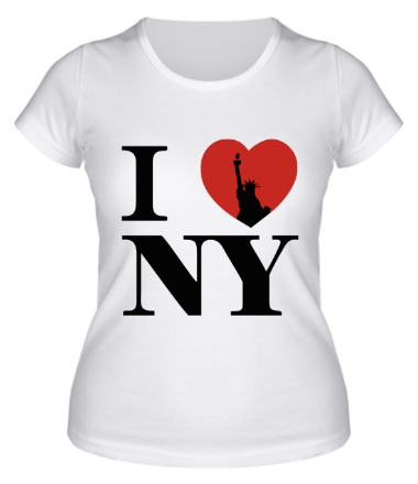 Женская футболка I Love NY