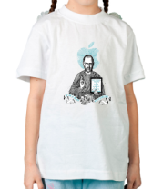 Детская футболка Стив Джобс - Think different фото