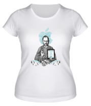 Женская футболка Стив Джобс - Think different фото
