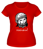 Женская футболка Гагарин: поехали фото