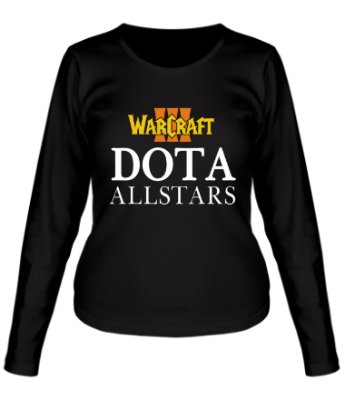 Женская футболка длинный рукав Warcraft dota
