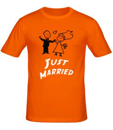 Мужская футболка Just Married