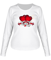 Женская футболка длинный рукав Heart фото