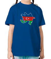 Детская футболка Azerbaijan map фото