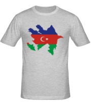Мужская футболка Azerbaijan map фото