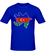 Мужская футболка Azerbaijan map