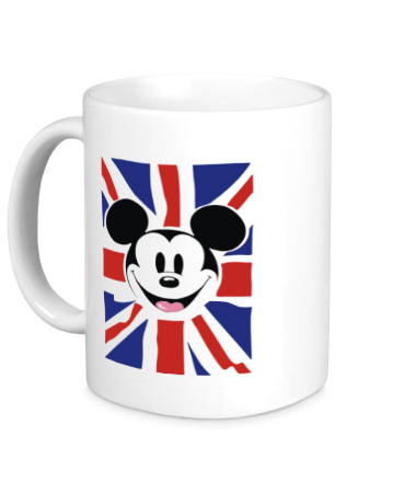 Кружка Микки Маус и британский флаг