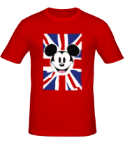 Мужская футболка Микки Маус и британский флаг фото