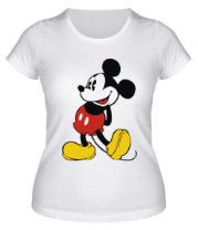 Женская футболка Застенчивый Микки Маус фото