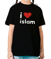 Детская футболка I love islam фото