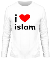 Мужская футболка длинный рукав I love islam фото