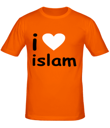 Мужская футболка I love islam