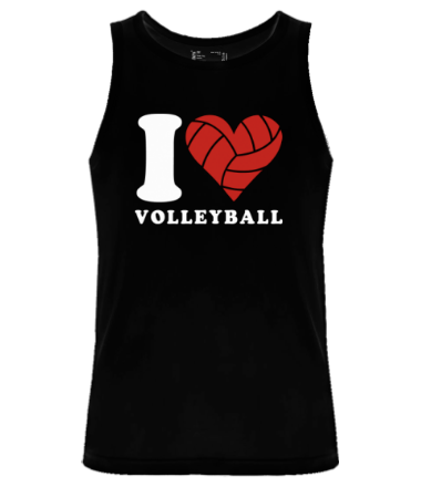Мужская майка I Love Volleyball
