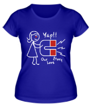 Женская футболка Магнит для сердца (женская)  фото