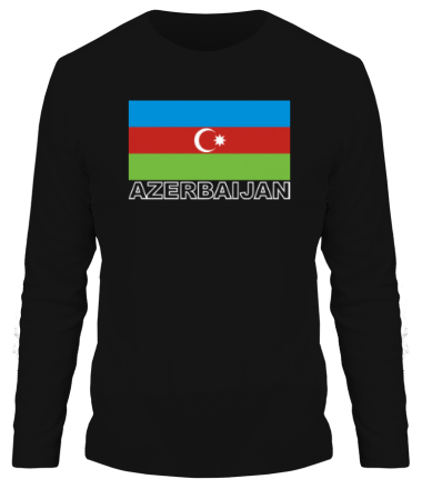 Мужская футболка длинный рукав Azerbaijan