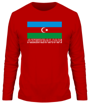 Мужская футболка длинный рукав Azerbaijan фото