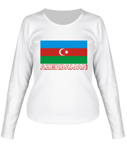 Женская футболка длинный рукав Azerbaijan