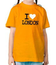 Детская футболка I Love London фото