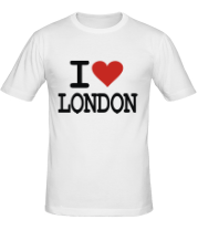 Мужская футболка I Love London фото