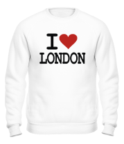 Толстовка без капюшона I Love London фото