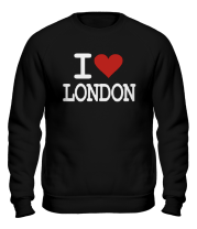 Толстовка без капюшона I Love London фото