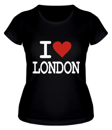 Женская футболка I Love London