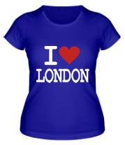 Женская футболка I Love London фото