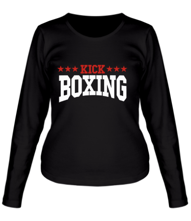 Женская футболка длинный рукав  Kick Boxing