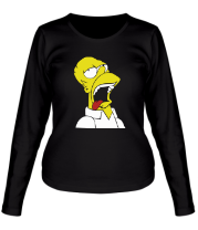 Женская футболка длинный рукав Gomer Simpson фото