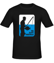 Мужская футболка Счастливый рыбак фото