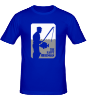 Мужская футболка Счастливый рыбак фото