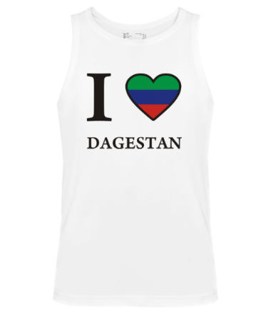 Мужская майка I love Dagestan