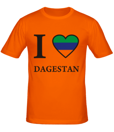 Мужская футболка I love Dagestan