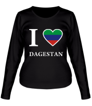 Женская футболка длинный рукав I love Dagestan фото