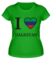 Женская футболка I love Dagestan фото