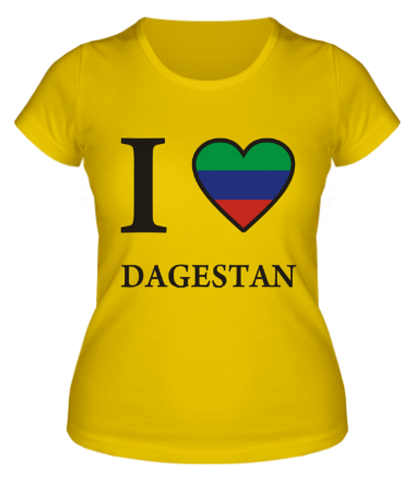 Женская футболка I love Dagestan
