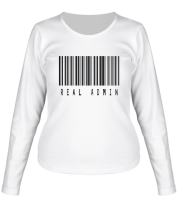 Женская футболка длинный рукав Real admin фото