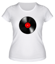 Женская футболка Виниловая пластинка фото