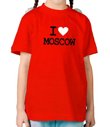 Детская футболка I love Moscow