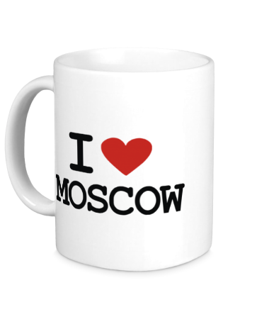 Кружка I love Moscow