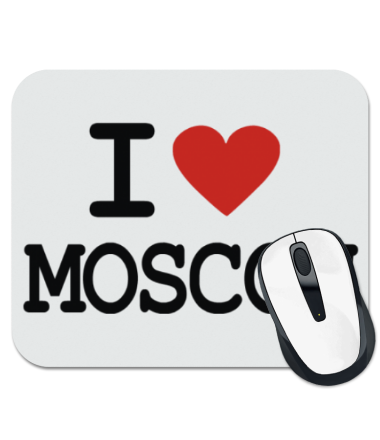Коврик для мыши I love Moscow