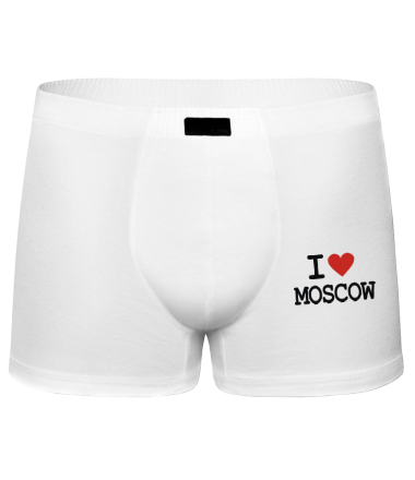 Трусы мужские боксеры I love Moscow