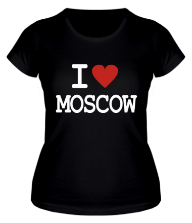 Женская футболка I love Moscow
